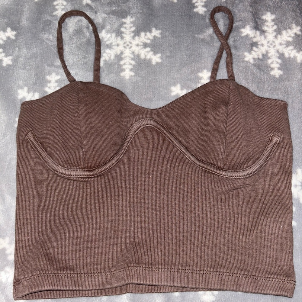Forever 21 Brown Crop Top
